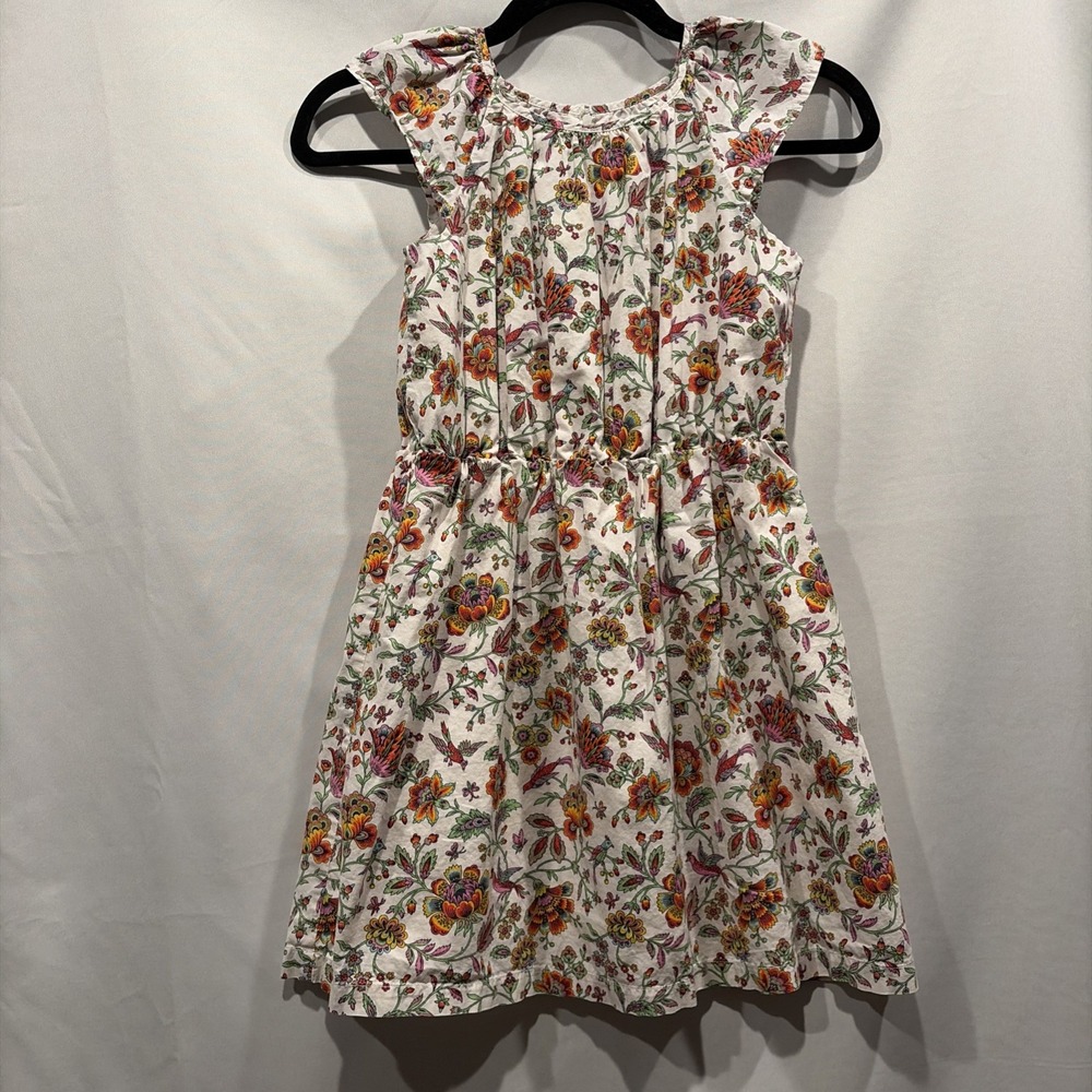 Gap Kids Dress M (8-9) Botanical Boho Whimsical Flutter Cap Sleeve Party